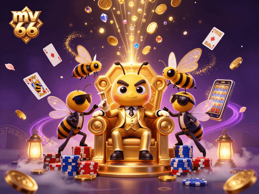 Play exciting games at mv 66 and join the jackpot frenzy in a vibrant casino scene.