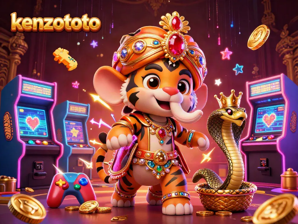 Experience the excitement of kenzototo with vibrant characters and intricate casino game elements.