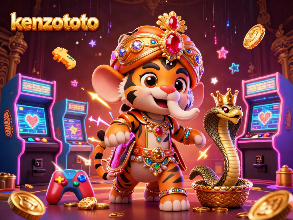 Experience the excitement of kenzototo with vibrant characters and intricate casino game elements.