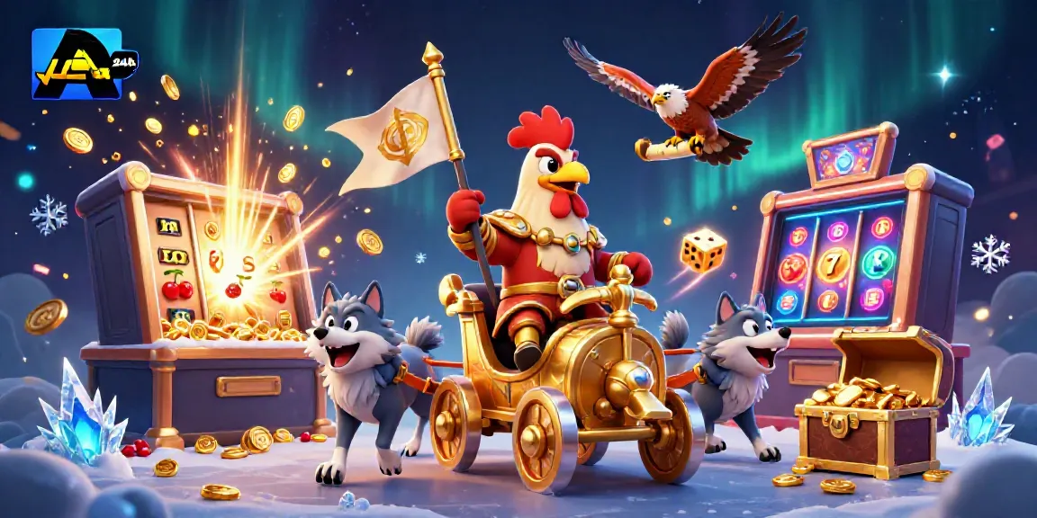 Engage with soi cầu 24h revealing a unique 3D illustration showcasing a rooster warlord and casino elements for immersive gaming.