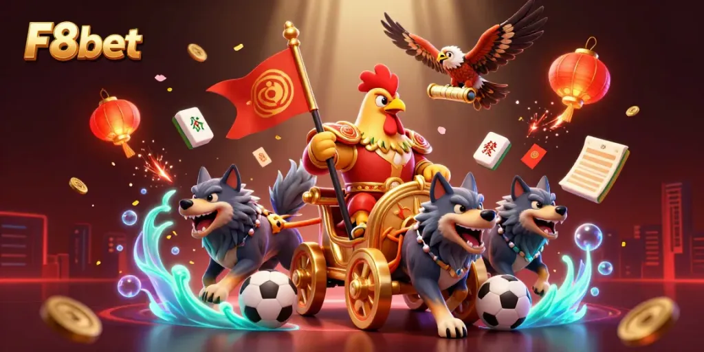 Engage with F8bet through dynamic sports betting elements and vibrant 3D cartoon visuals