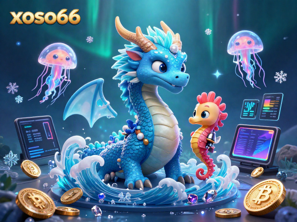 Experience the thrilling adventures of xoso66 with a mesmerizing underwater scene of vibrant fantasy characters.