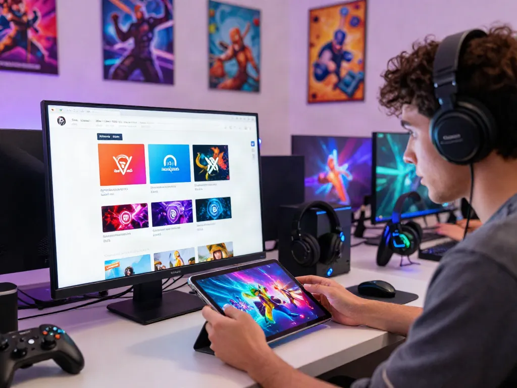 warung168 digital gaming store showcasing vibrant game codes and accessories