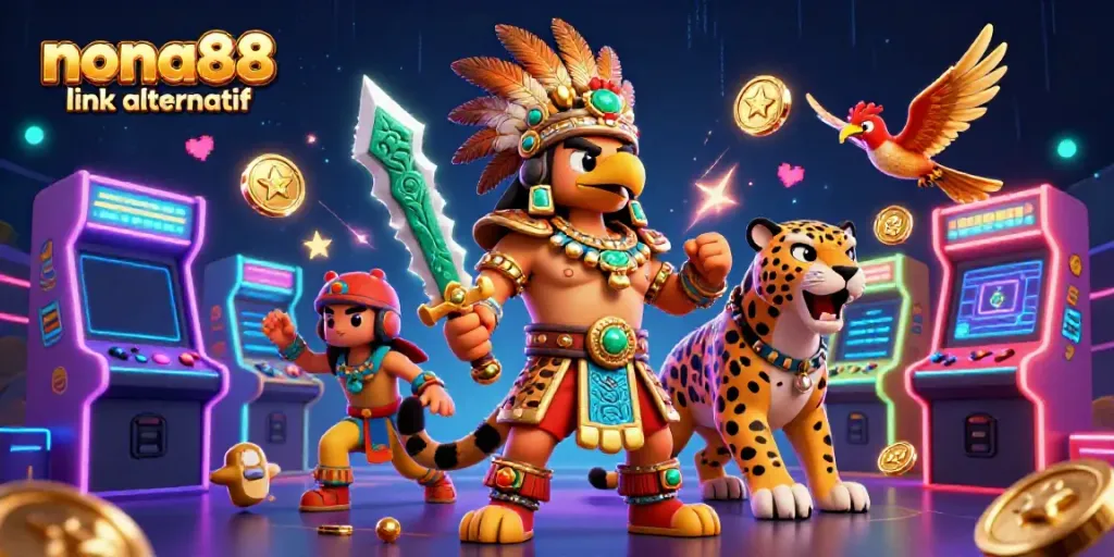 Engage with the vibrant world of nona88 link alternatif in this thrilling digital casino setting.