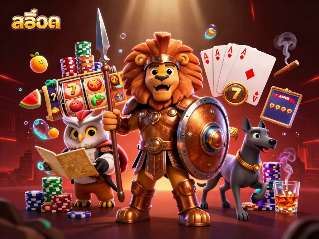 Spin the reels for สล็อต excitement with a Spartan lion, owl strategist, and greyhound messenger.