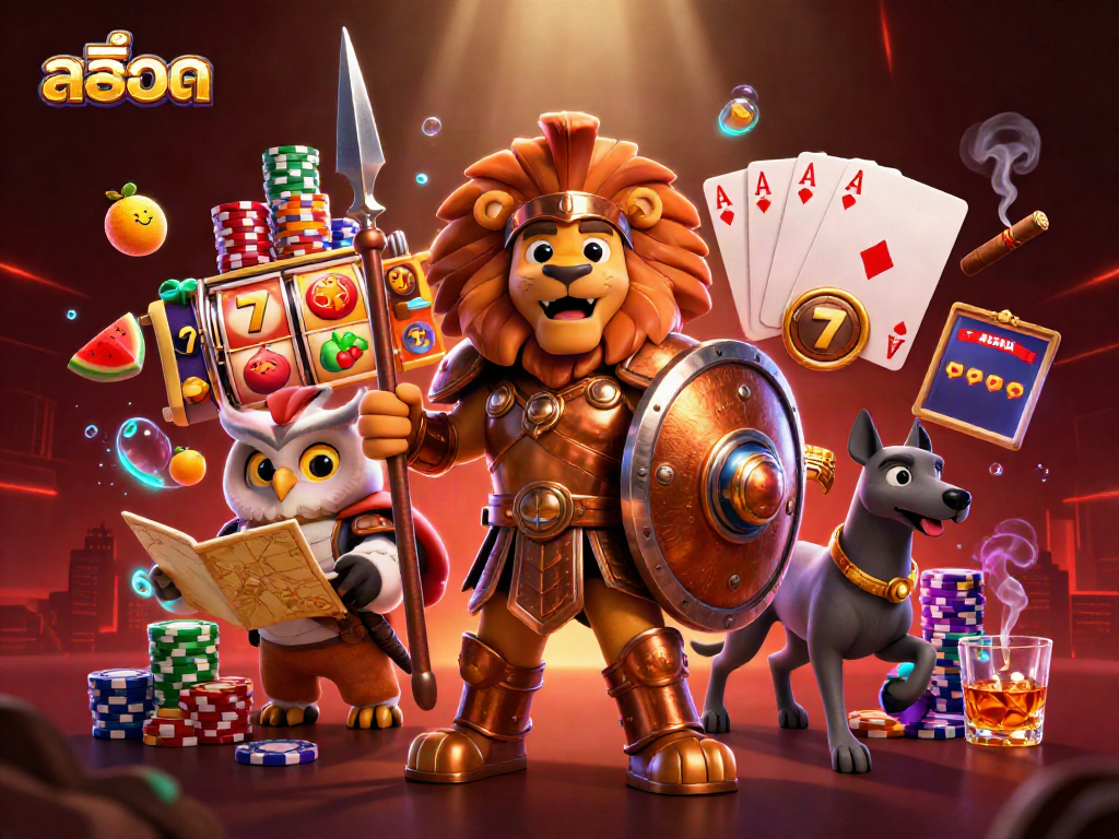 Spin the reels for สล็อต excitement with a Spartan lion, owl strategist, and greyhound messenger.