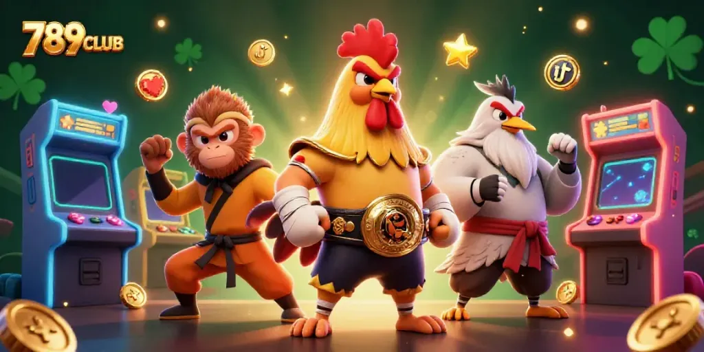 Engage with vibrant games at 789CLUB, featuring cartoon characters in a casino setting.