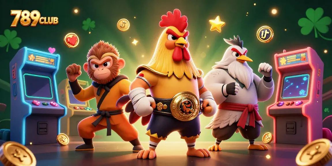 Engage with vibrant games at 789CLUB, featuring cartoon characters in a casino setting.