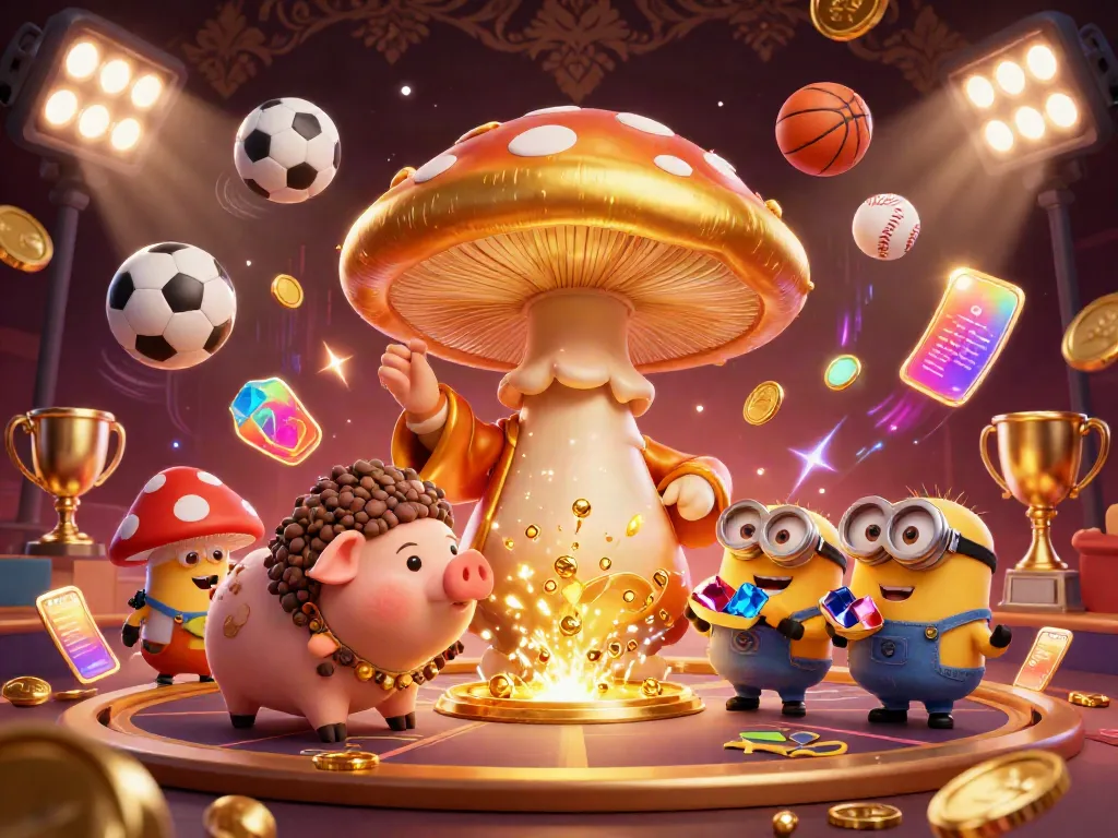 Experience the magical treasures of cm88 with a golden wizard, treasure-sniffing pig, and dynamic sports elements.