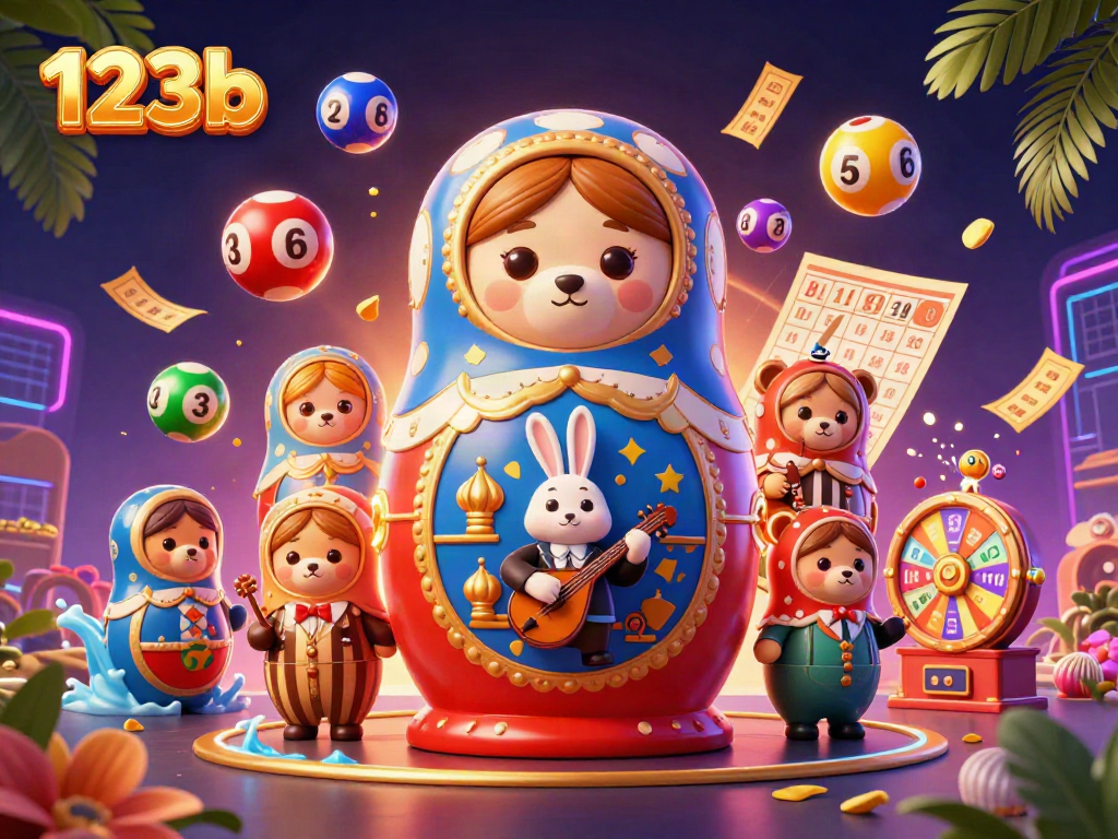 Engage with the exciting world of 123b as bears in casino outfits entertain with vibrant gaming elements.