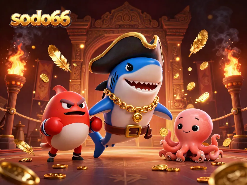 Engage in exciting gameplay at sodo66 with cartoon characters representing thrilling casino fun