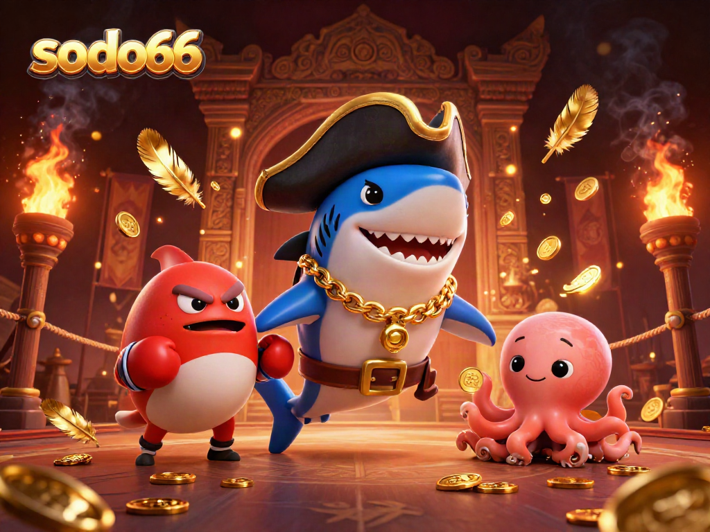Engage in exciting gameplay at sodo66 with cartoon characters representing thrilling casino fun
