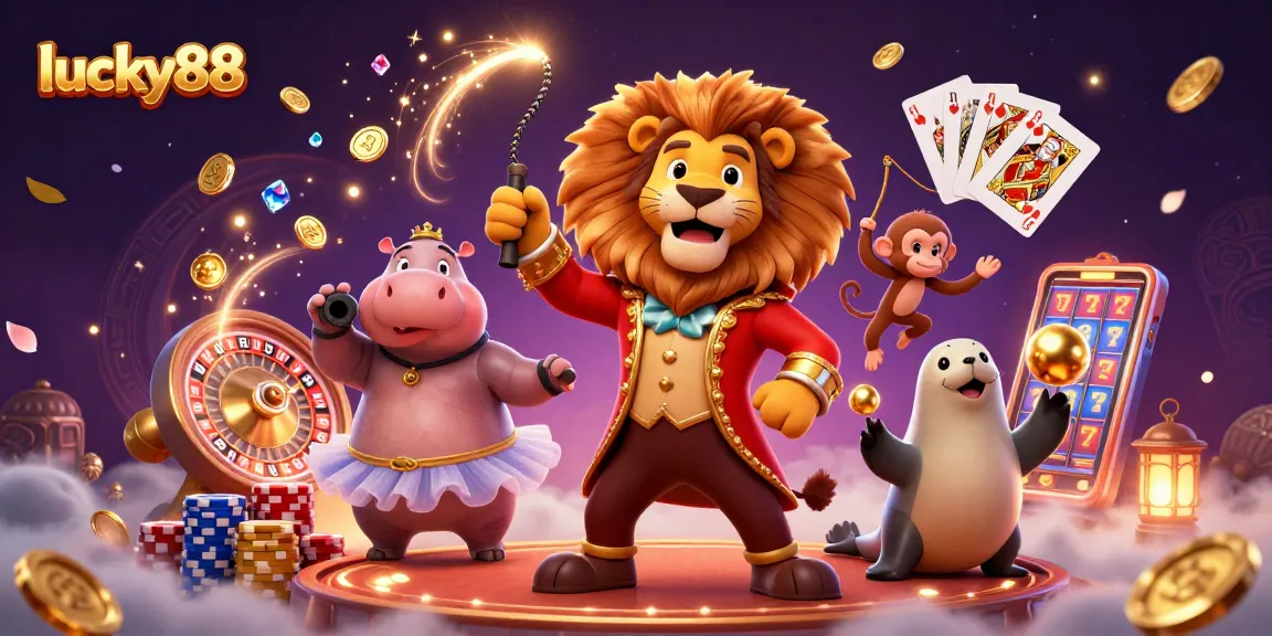 Experience thrilling action with lucky88 as colorful casino characters burst through a world of dazzling rewards.