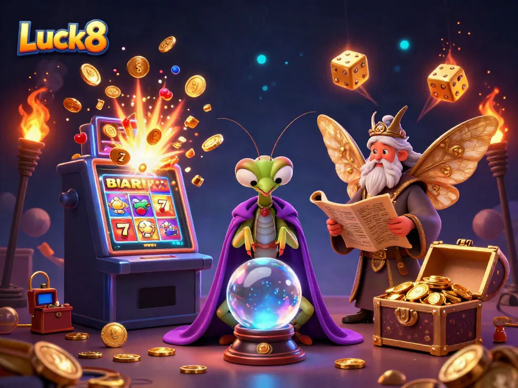 Luck8 offers thrilling slot experiences with vibrant 3D animations and magical elements.
