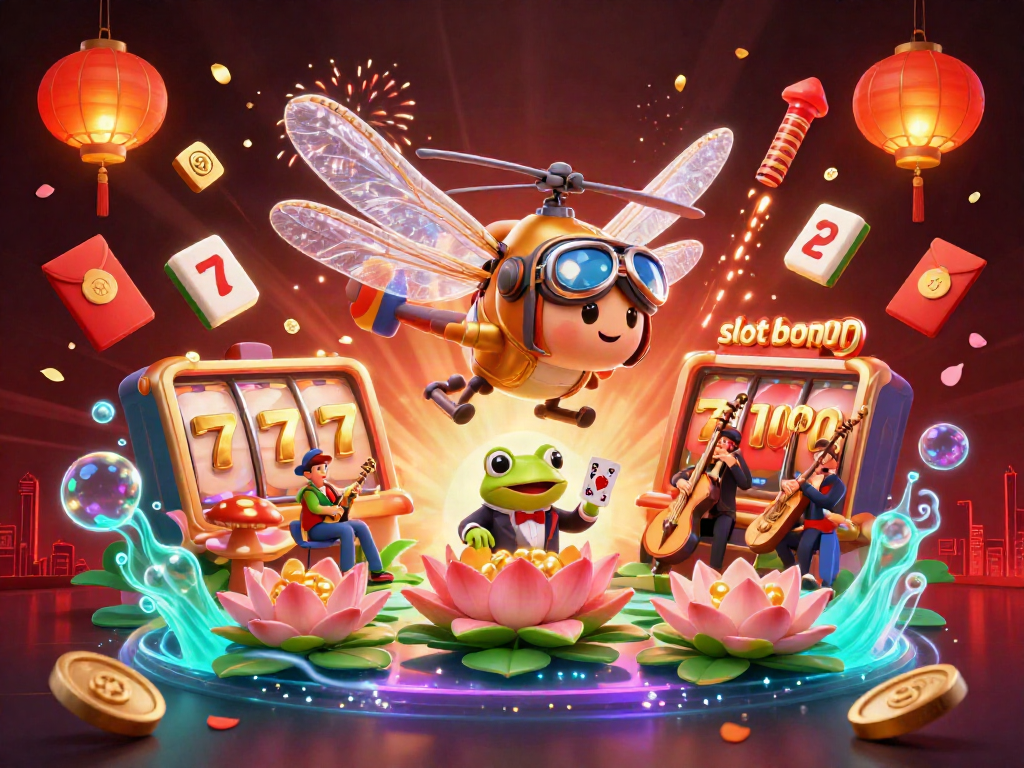 Experience the thrill of slot bonus 100 with an engaging scene showcasing casino characters and vibrant game elements.