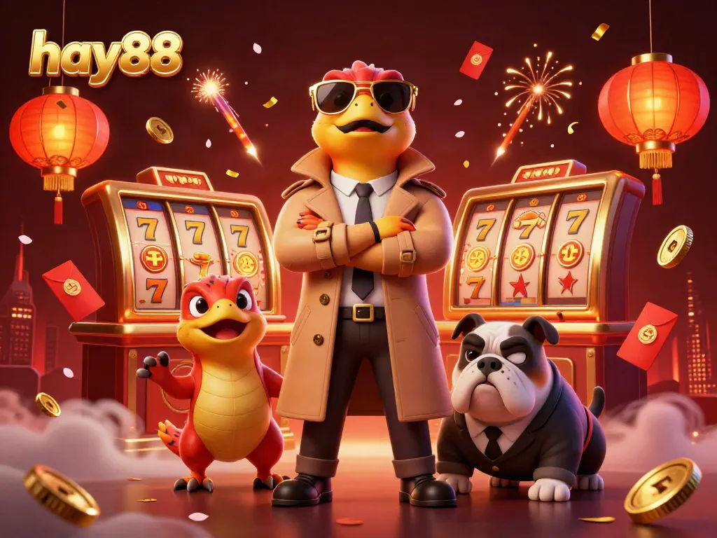 Experience hay88 with three raptors amusingly disguised attempting VIP entry at a casino lounge.