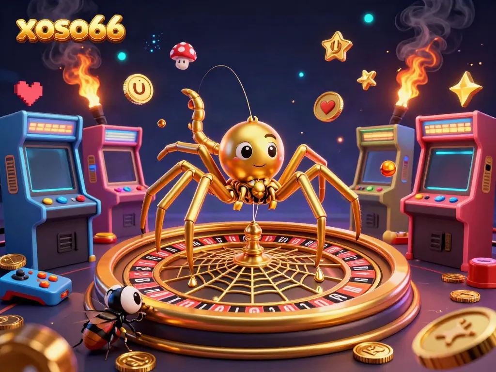 Experience the excitement of betting at xoso66 with a vibrant, dynamic casino scene.