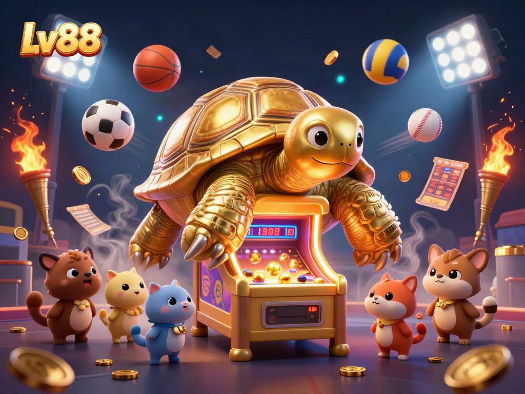 Experience exhilarating moments at Lv88 with vibrant game action showcased in a lively casino atmosphere.