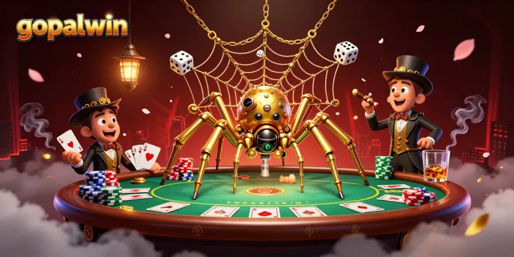 Engage in thrilling online gameplay with gopalwin featuring a dynamic, steampunk-inspired gambling scene.
