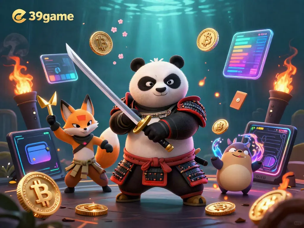 Engage with thrilling gaming experiences at e39game featuring vibrant characters and crypto elements.