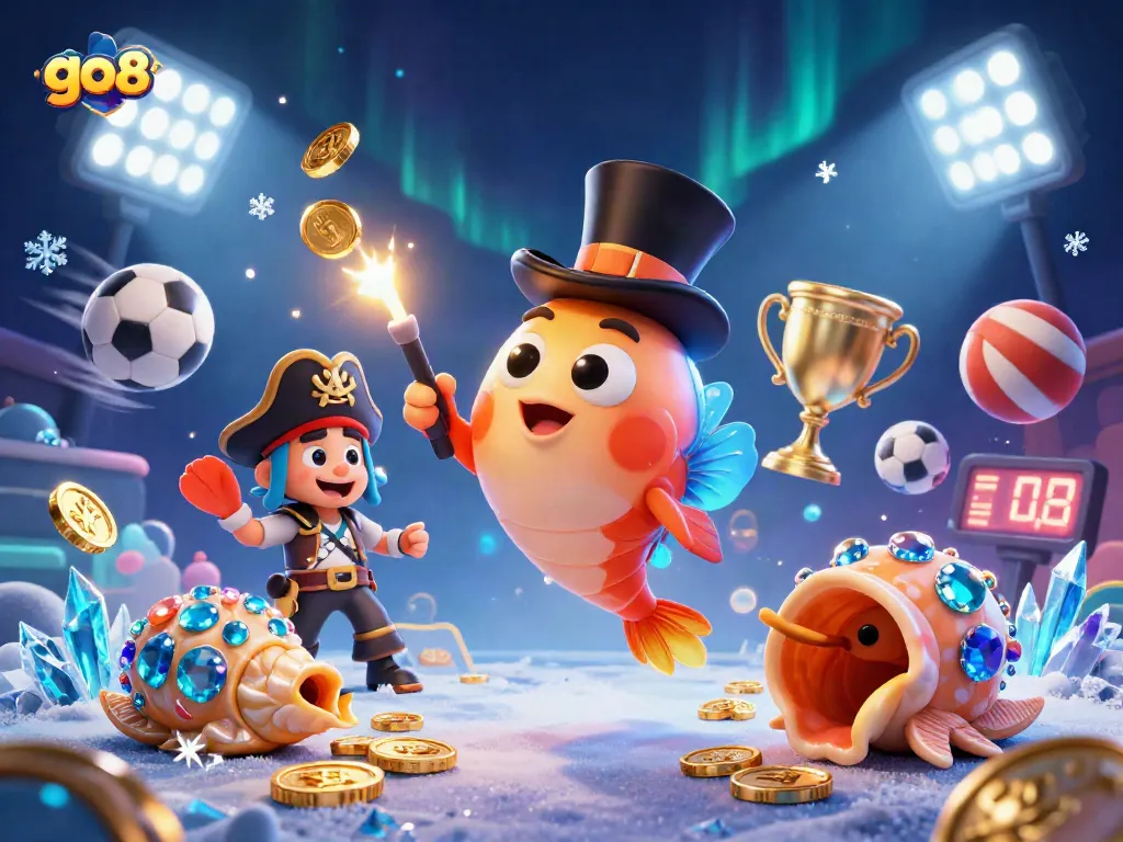 Engage with the vibrant world of go 88 as the deep-sea anglerfish attracts golden coins amid dynamic sports elements and treasure-rich underwater friends.