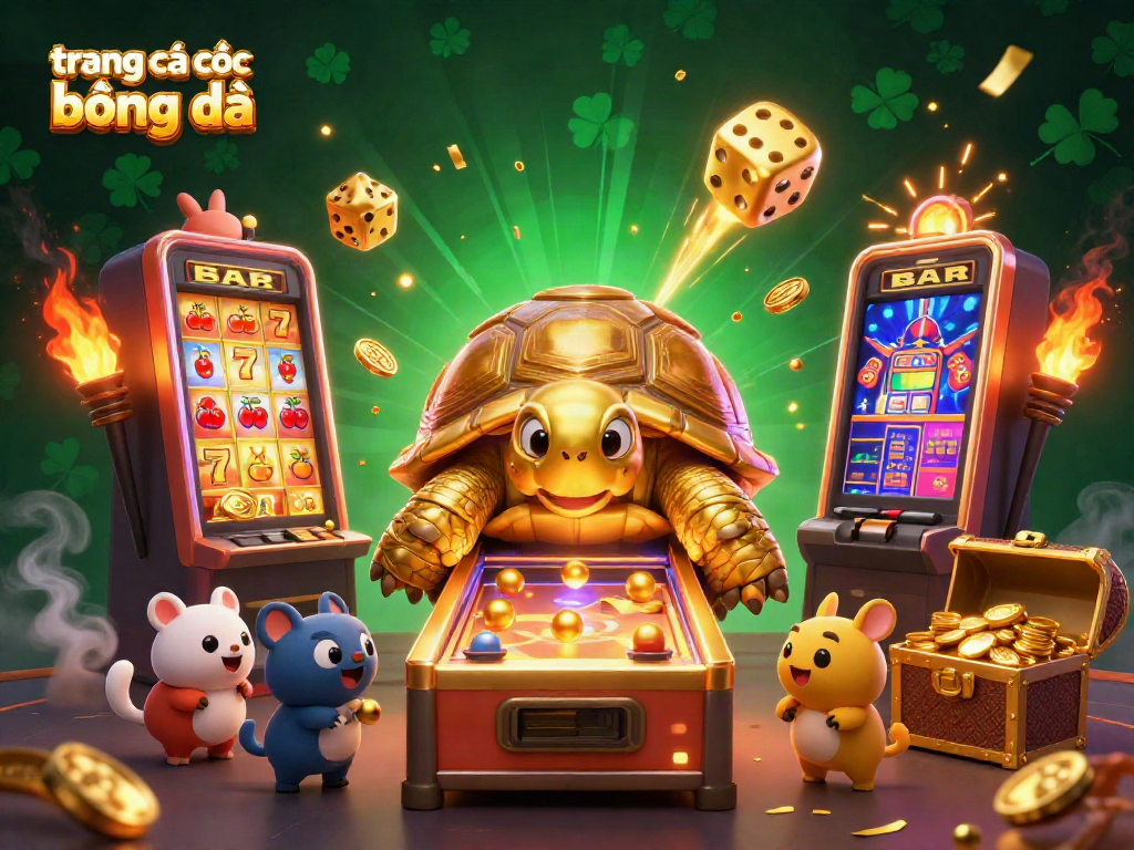 Experience the thrill of trang cá cược bóng đá with dynamic illustrations of a sports betting scene filled with excitement and jackpots.