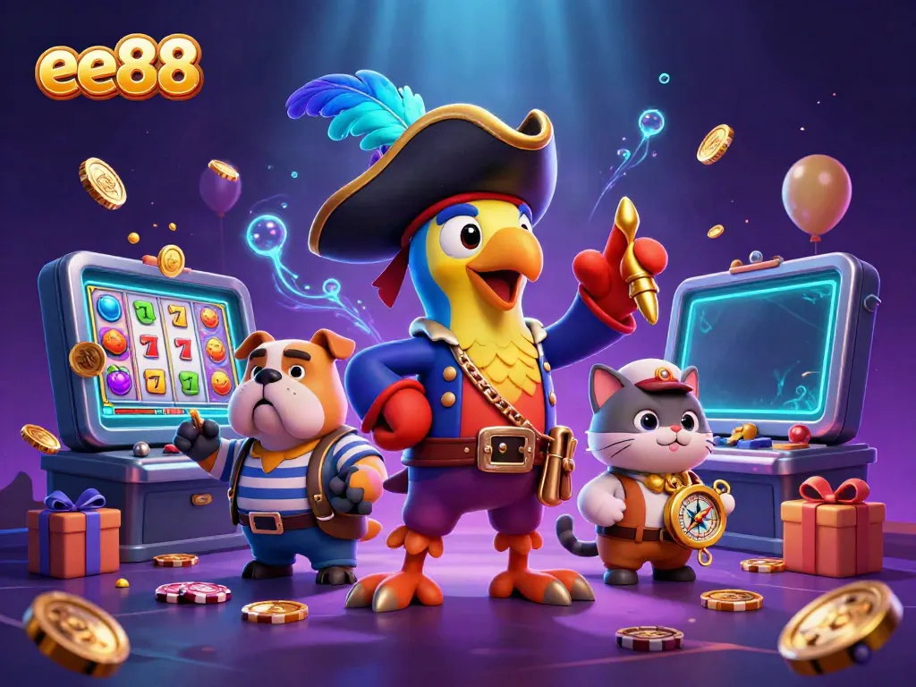 Engage with ee88's exciting 3D pirate-themed casino adventure filled with riches and fun.