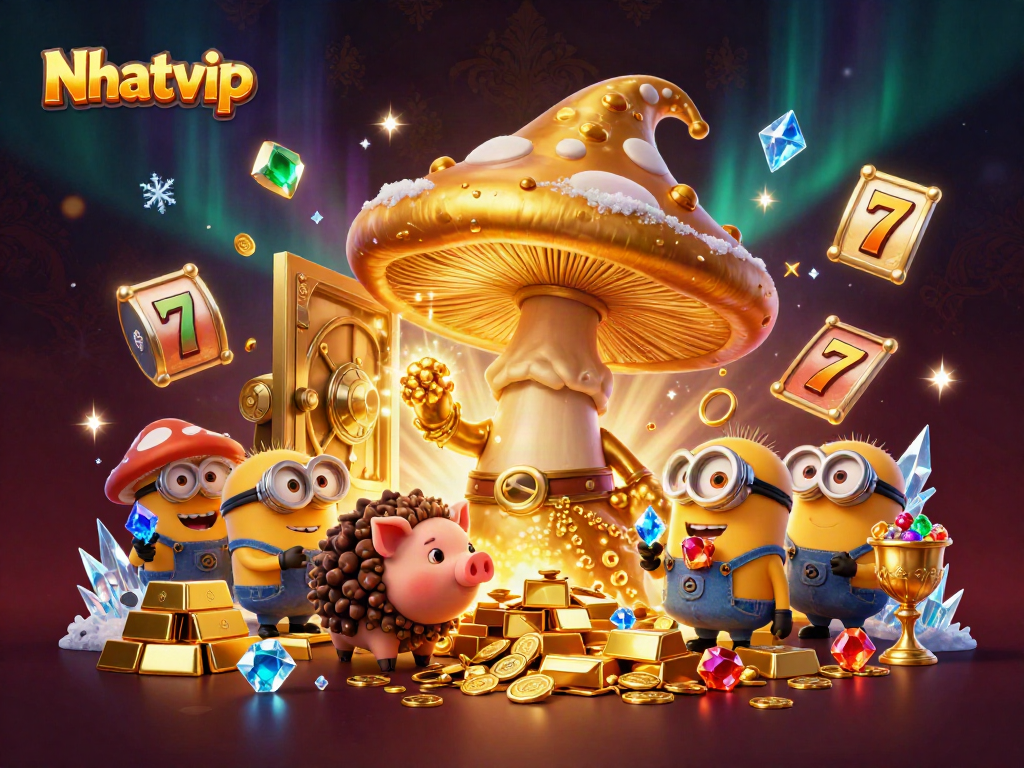 Experience the treasure-filled world of Nhatvip with a magical golden wizard, jackpots, and sparkling riches.
