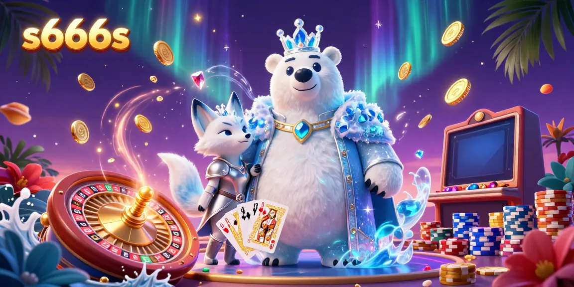 Experience thrilling wins with s666s as the ice king polar bear and snow fox bring casino magic to life.