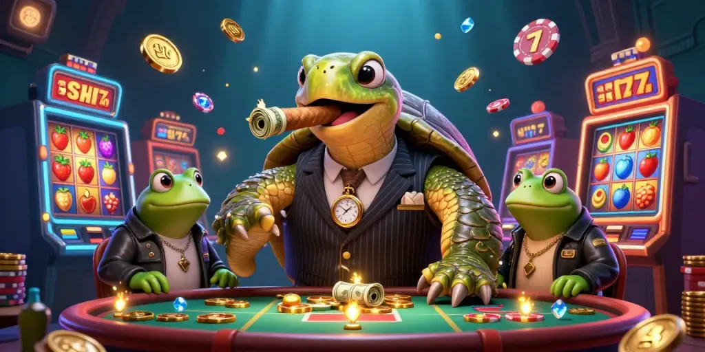 Experience the thrill with cm 88's vibrant casino scene featuring unique characters amid dynamic game elements.