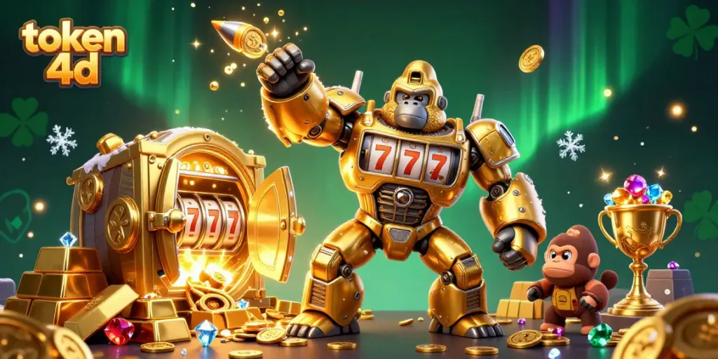 Menang besar dengan token 4d dalam ilustrasi kasinografi yang penuh warna dan aksi.