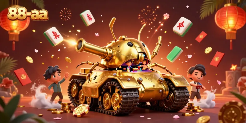 Engage with thrilling wins at 88-aa inside a vibrant casino beetle tank illustration.